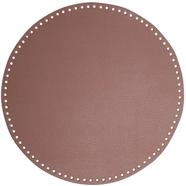 Go Handmade Bag  Basket Base, PU Leather, Round, 35 cm 22411 Lavender