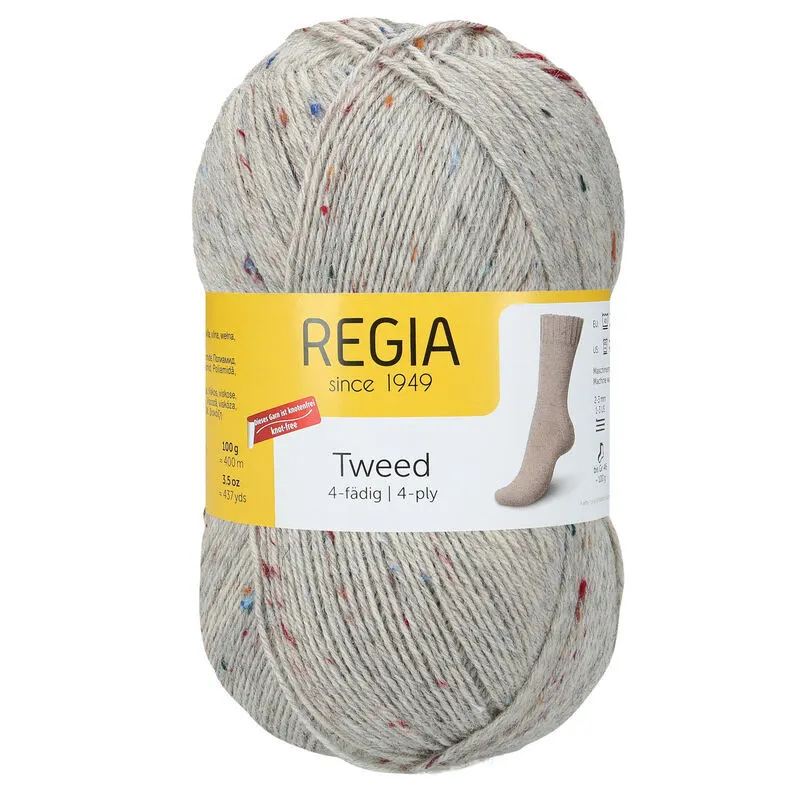 Regia Tweed 090 Light grey tweed