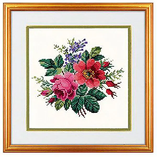 Embroidery kit Flower bouquet