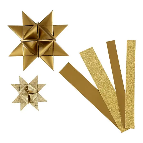 star Strips gold glitter/lacquer 40 pcs