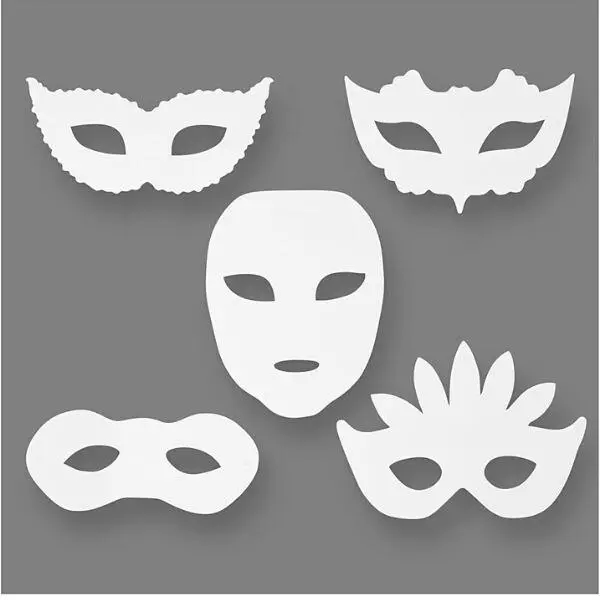 Masquerade Masks, 16 pcs