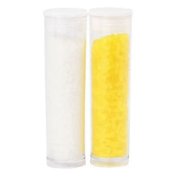 Rocaille Seed Beads, 2x7 g White/yellow
