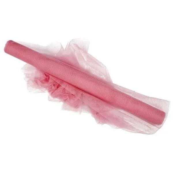 Polyester Tulle, 5 m Rosa