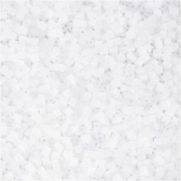 Glass tube beads 1,7 mm White