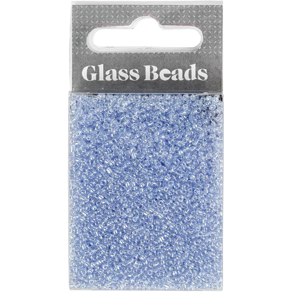 Rocailles, Glass Beads 1.7 mm Light blue