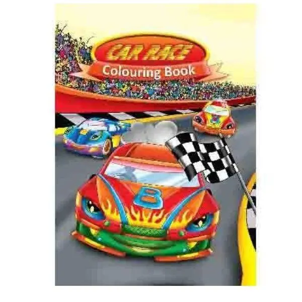 Coloring book A4 Car Race, 16 pages
