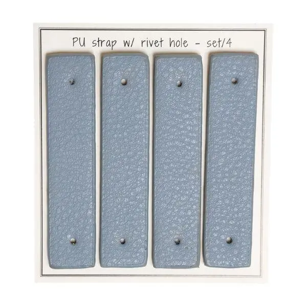 Go Handmade Straps for rivets, 8,5 x 1,8 cm, 4 pcs Blue