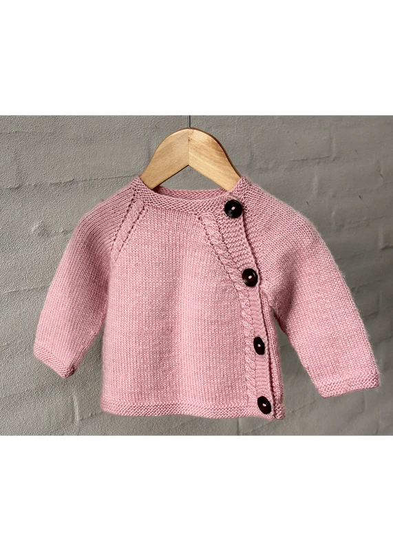 96151 Sweater with asymmetrical button tape