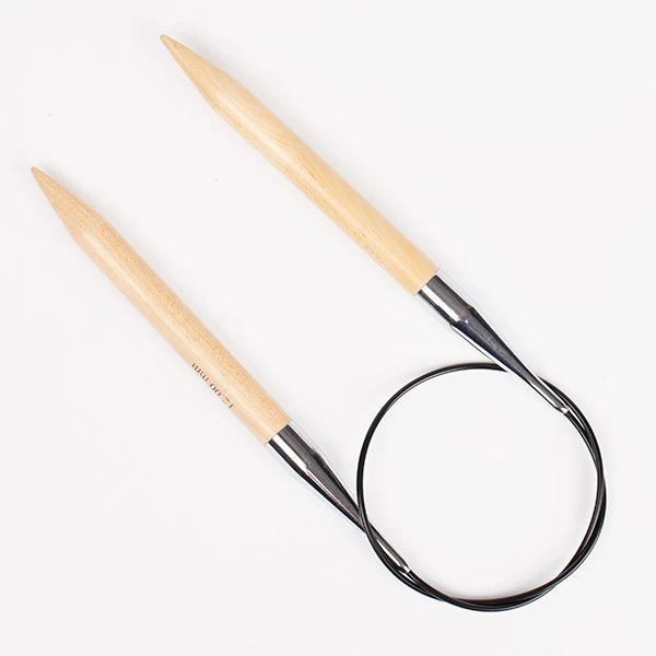 DROPS Circular Knitting Needles 80 cm Basic Birch Wood (5.5-20 mm)