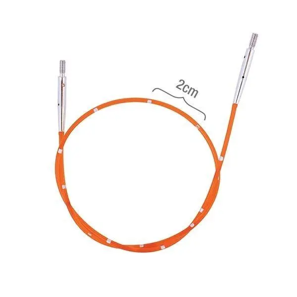 KnitPro SmartStix Wire, Multiple Colours (40 - 150 cm) 96 cm to make 120 cm Orange