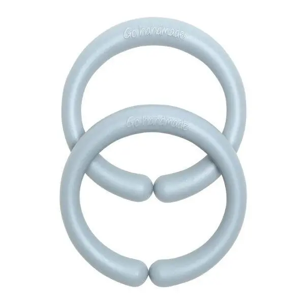 Go Handmade Ring Link 6 cm, 2 pcs Grey/Blue