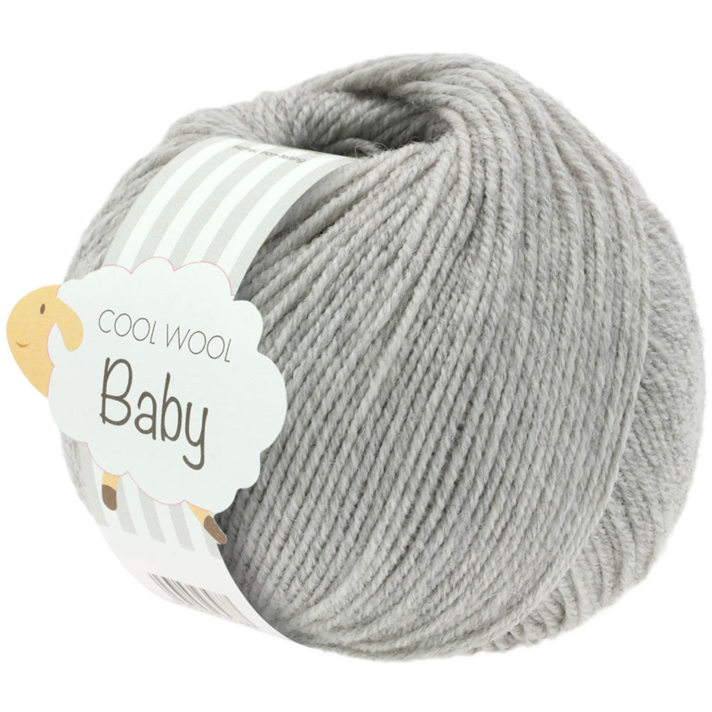 Lana Grossa Cool Wool Baby 206 Light grey marl