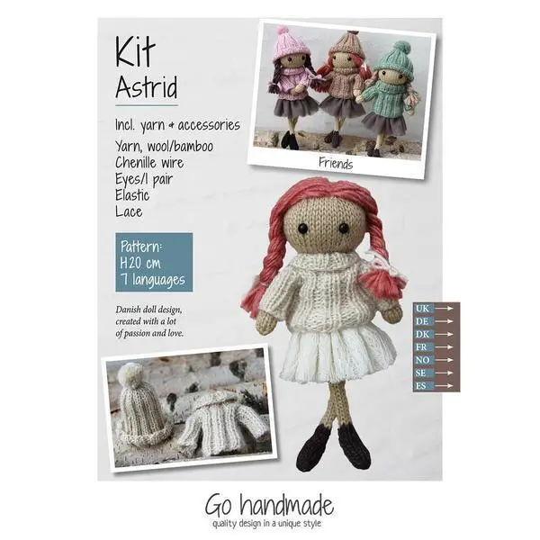 Go Handmade knitting kit Astrid