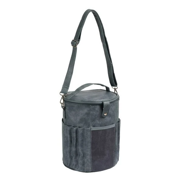 Shoulder bag for yarn small, gray