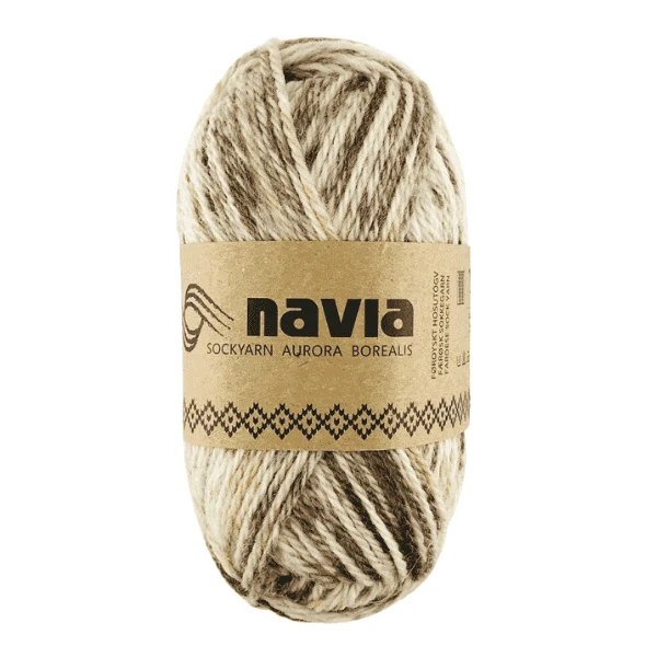 Navia Sock Yarn 522 Brown / beige
