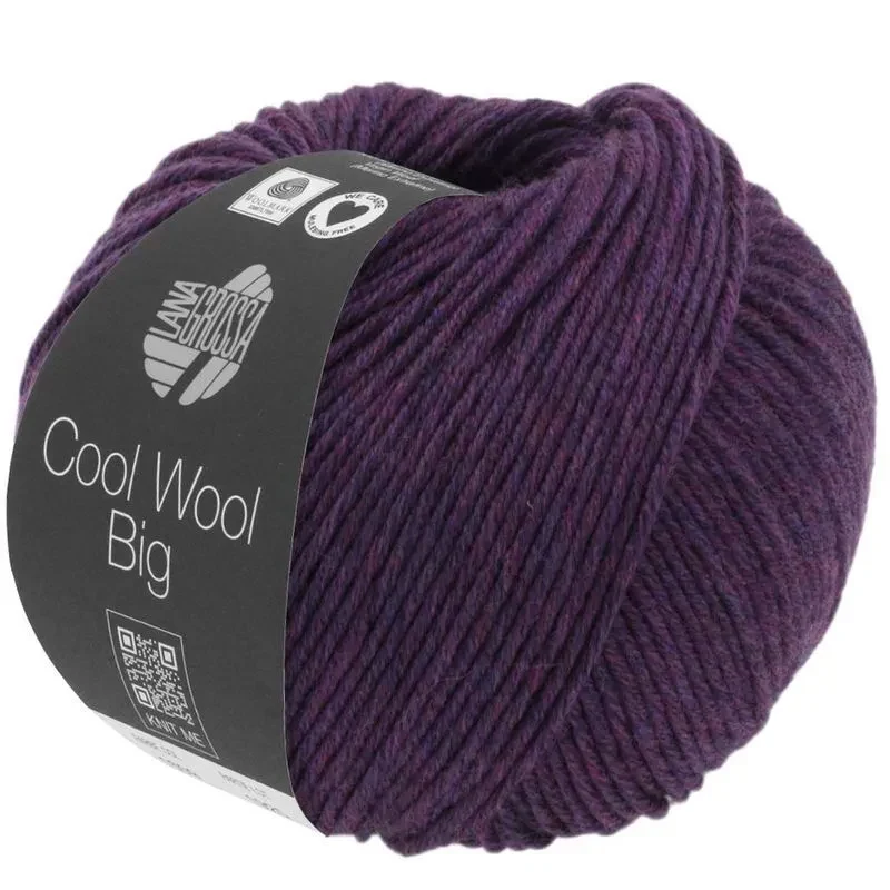 Cool Wool Big 1604 Dark Purple mottled