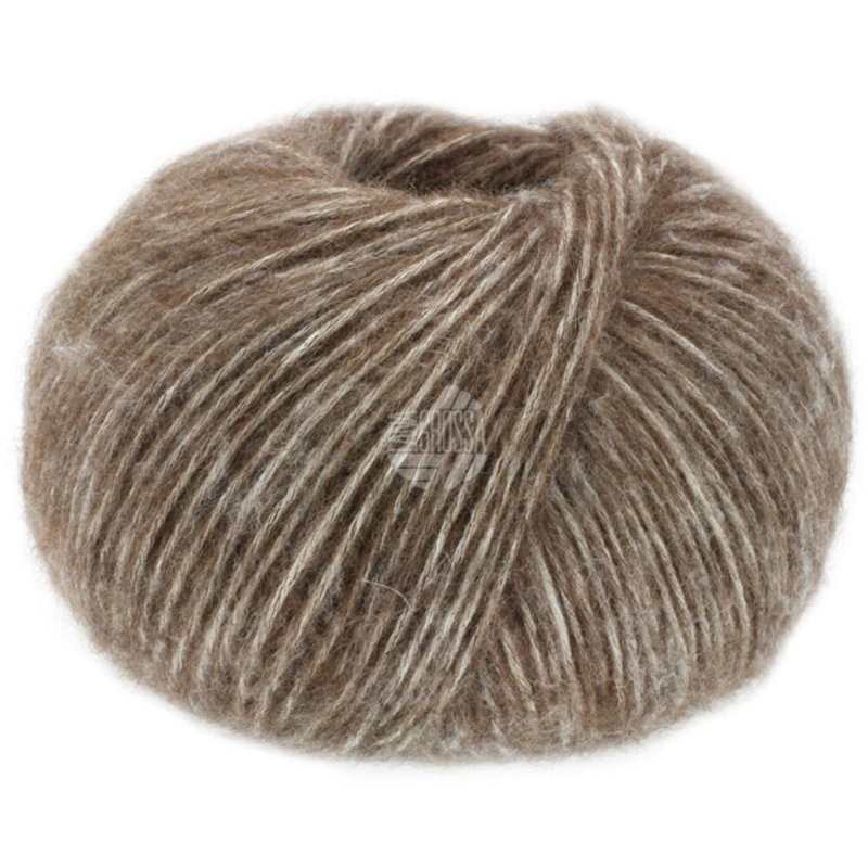 Lana Grossa Natural Alpaca Pelo 08 Dark brown marl