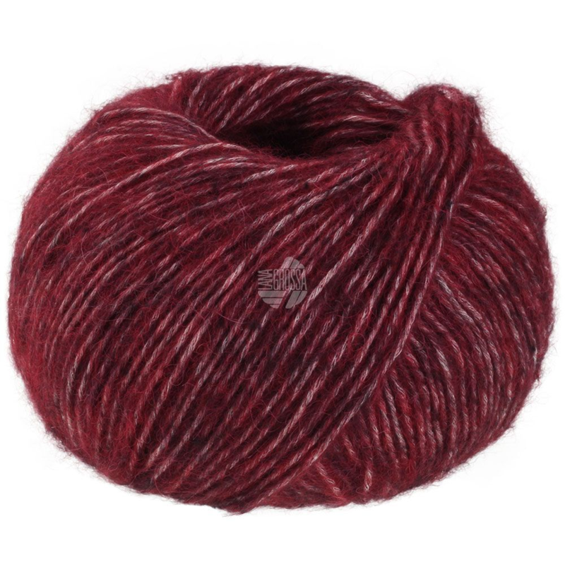 Lana Grossa Natural Alpaca Pelo 30 Heathered Bordeaux