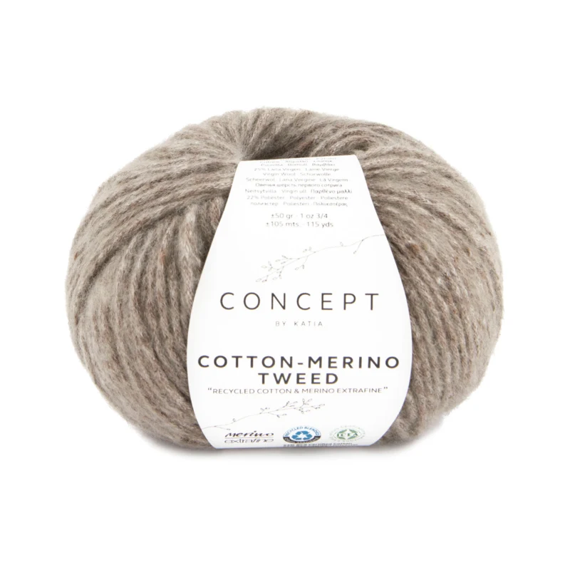 Katia Cotton-Merino Tweed 510 Light brown