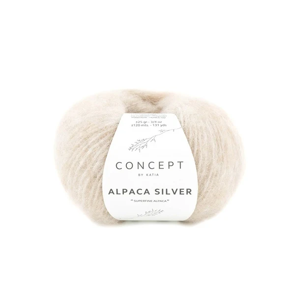 Katia Alpaca Silver → 268 Very light beige-silver