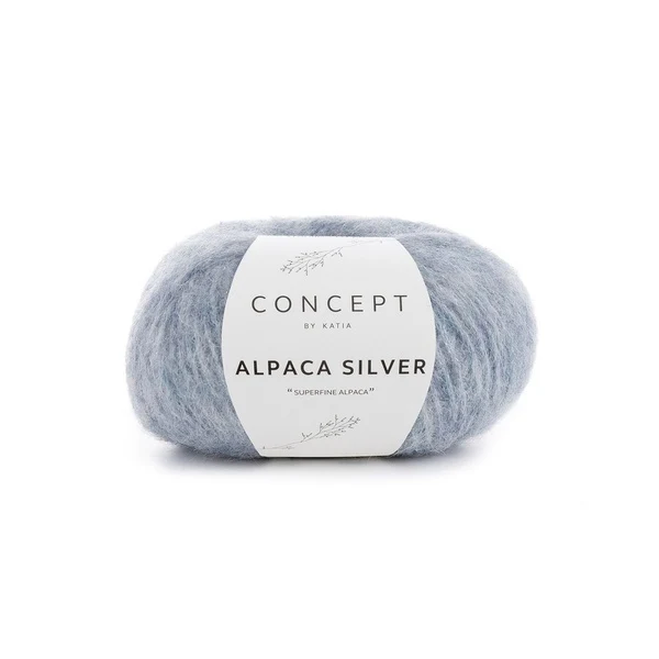 Katia Alpaca Silver → 253 Pastel blue-silver