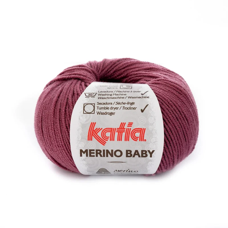 Katia Concept Merino Baby 078 Dark mauve