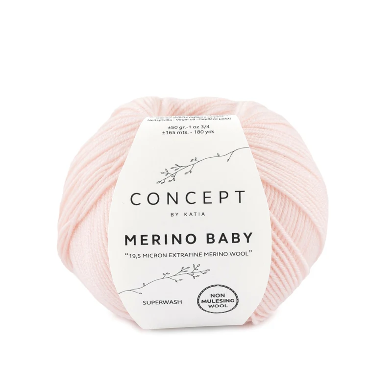 Katia Concept Merino Baby 007 Very light rose