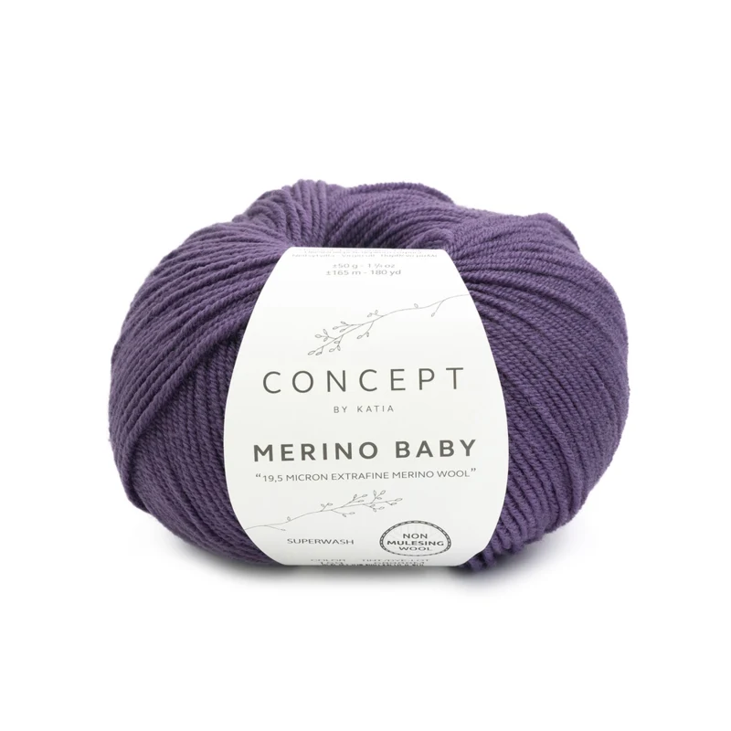 Katia Concept Merino Baby 159 Dark violet