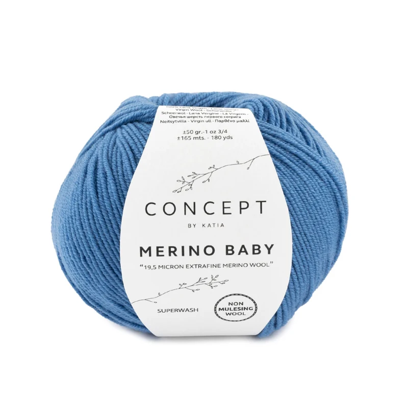 Katia Concept Merino Baby 044 Medium blue