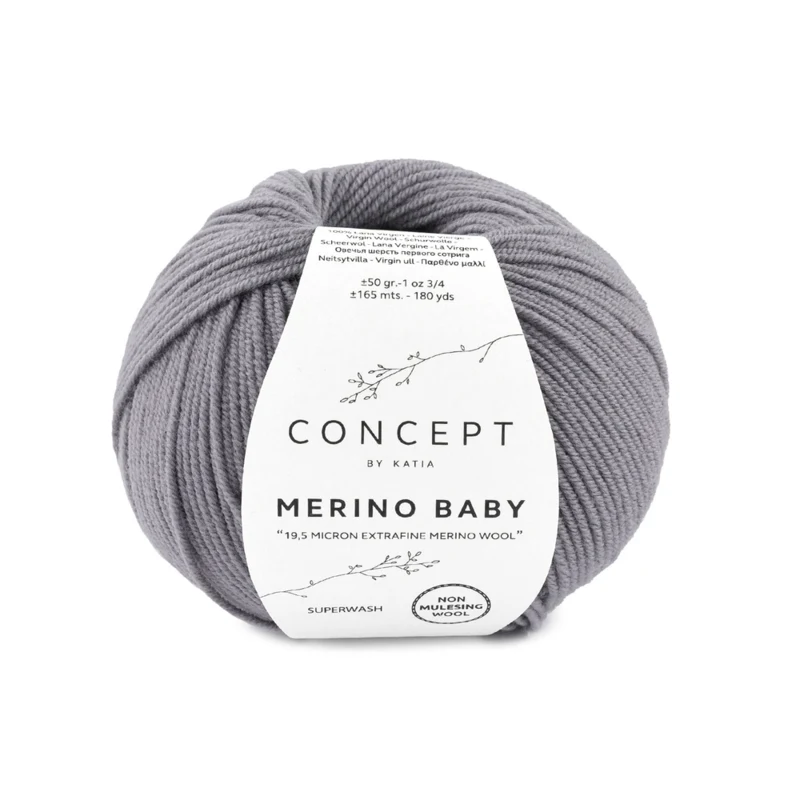 Katia Concept Merino Baby 025 Grey