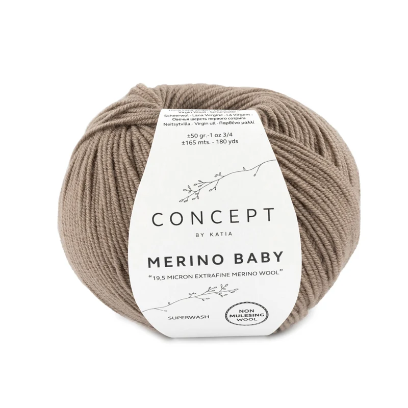 Katia Concept Merino Baby 042 Dark beige