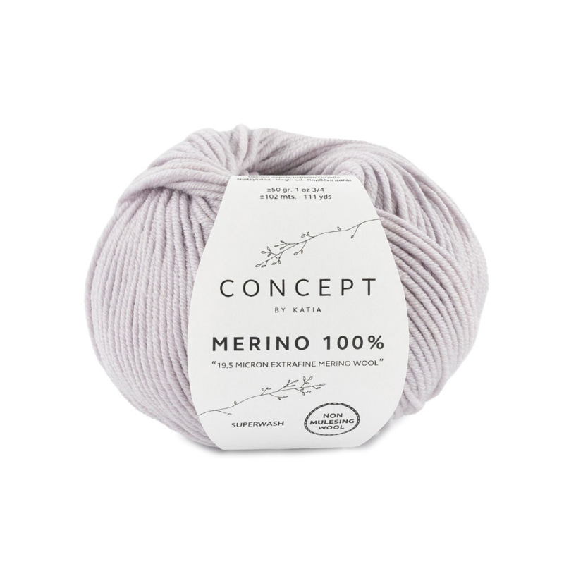 Katia Merino 100% 086 Pearl light grey