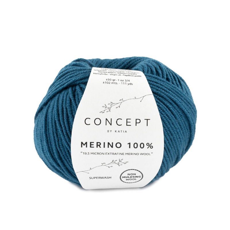 Katia Merino 100% 034 Green blue