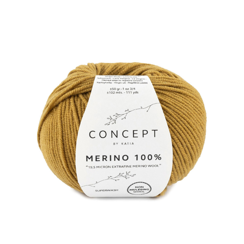 Katia Merino 100% 091 Mustard