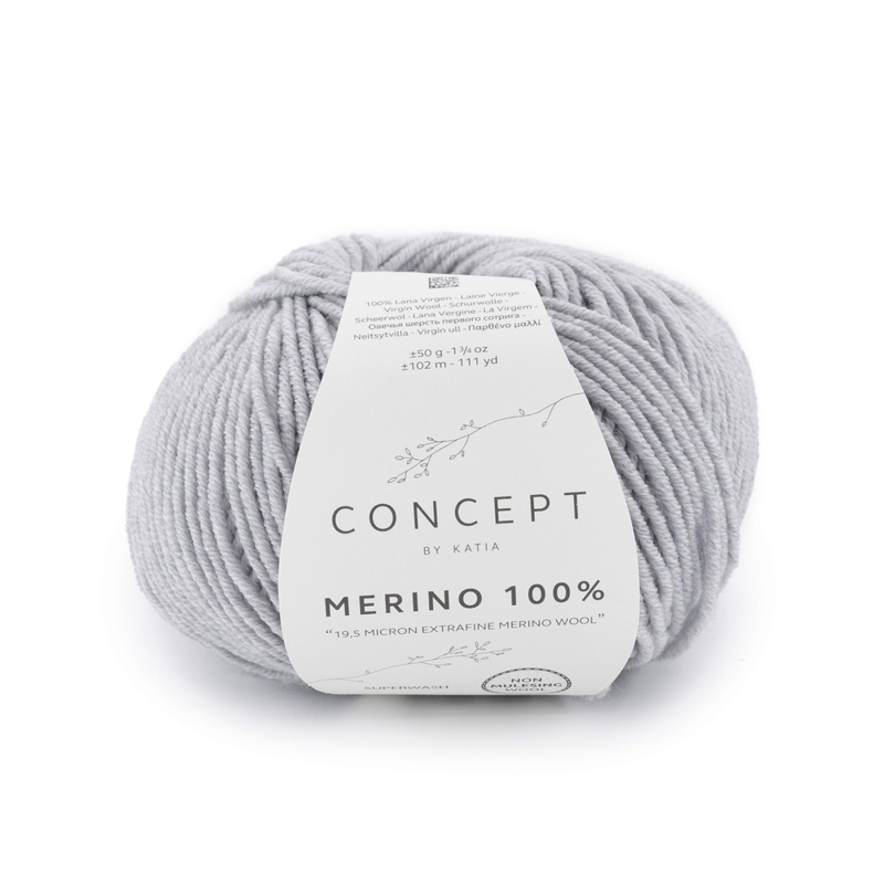 Katia Merino 100% 506 Light grey