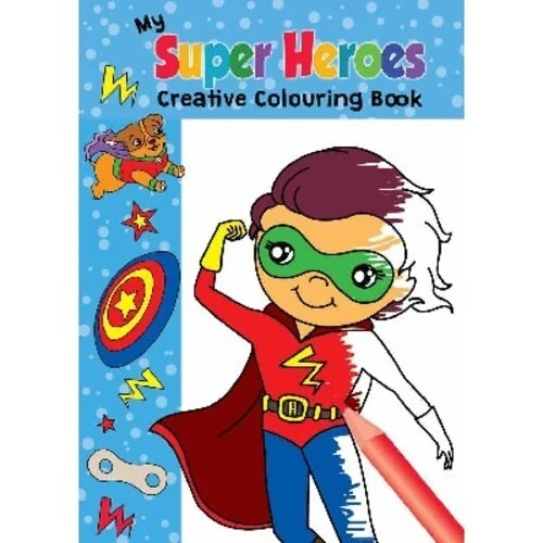 Colouring Book A4 Super Heroes, 16 pages