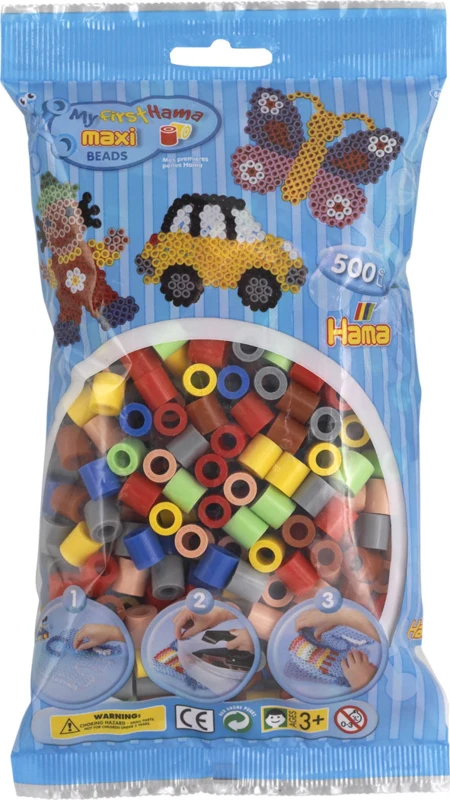 Hama Maxi Beads 500 pieces - Mix 69