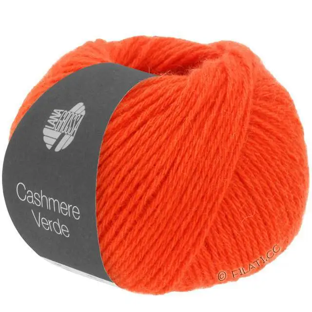 Lana Grossa Cashmere Verde - 10 red orange