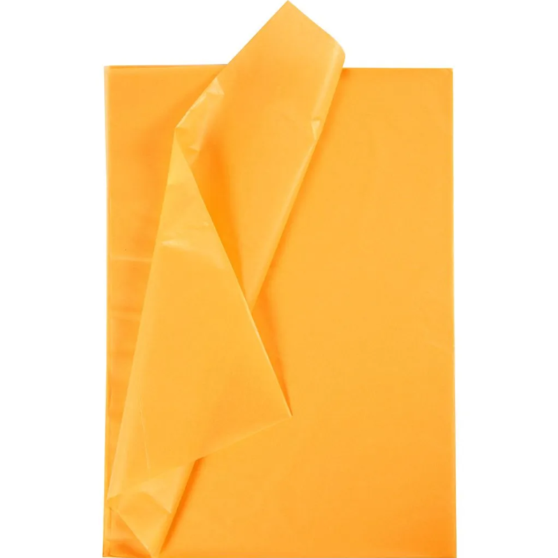 Tissue Paper, 10 Sheets, 50x70 cm Yellow