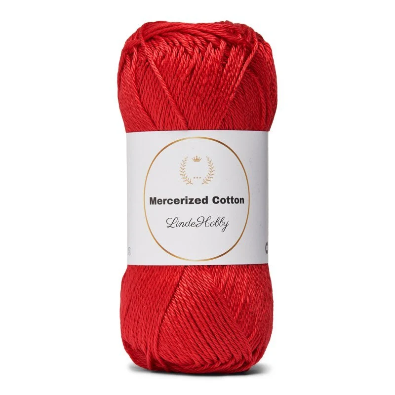 LindeHobby Mercerized Cotton 25 Red