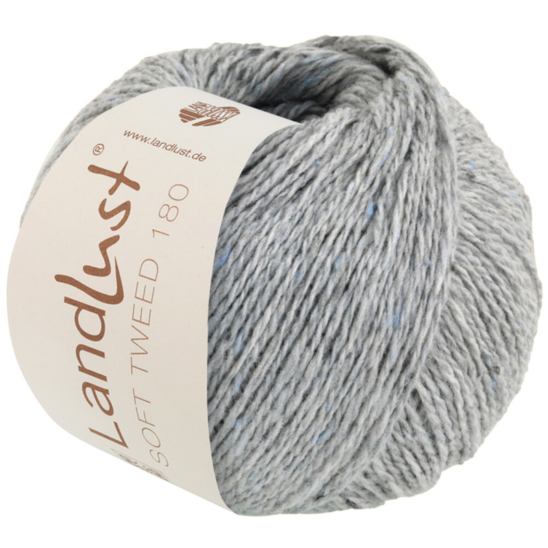 Lana Grossa Landlust Soft Tweed 180 117 Light gray heathered