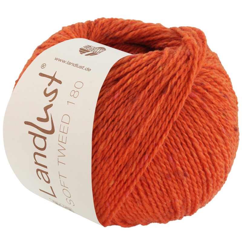 Lana Grossa Landlust Soft Tweed 180 124 Orange heathered