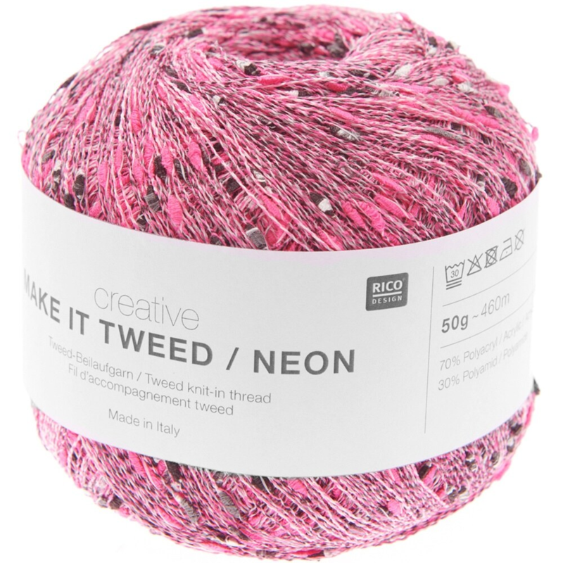 Rico Design Creative Make it tweed/Neon 002 Fuchsia