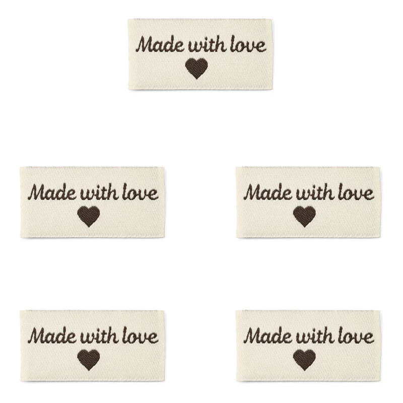 LindeHobby Made With Love, Label With Motif (4 cm x 2 cm)