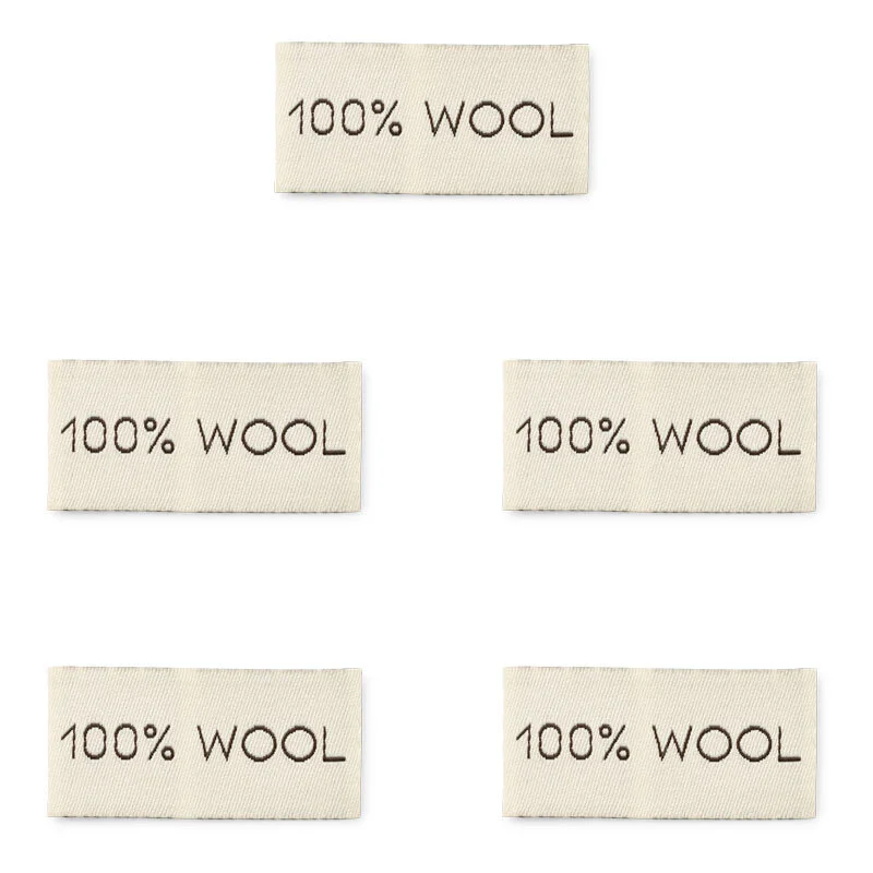 LindeHobby 100% Wool, Label (4 cm x 2 cm)