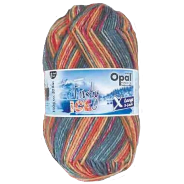 Opal XLarge Frosty Ice 8-ply 53 Kühle Gletscherzunge