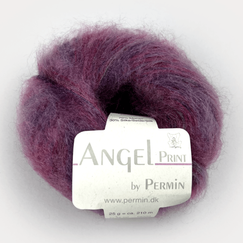 Permin Angel print 64 Purple Tones