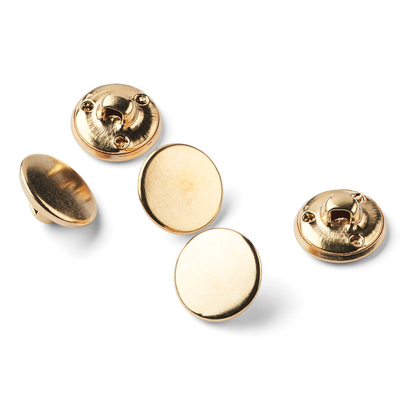 LindeHobby Gold Buttons, 15 mm, 5 pcs