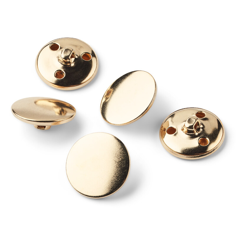 LindeHobby Gold Buttons, 25 mm, 5 pcs