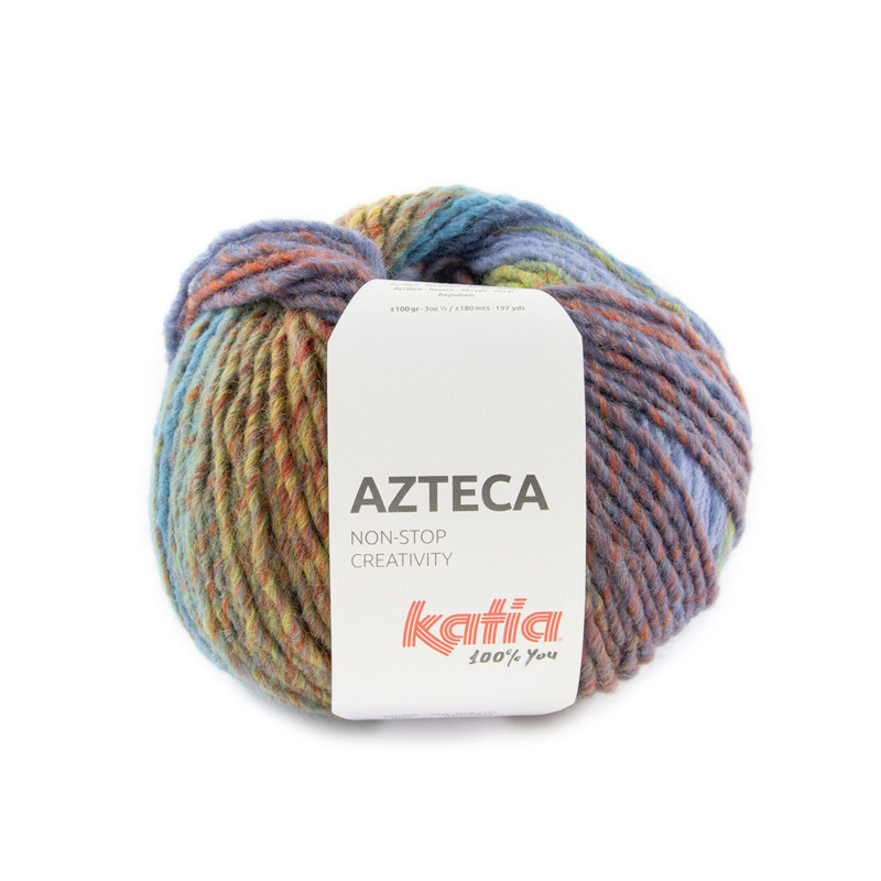 Katia Azteca 82 Ruby red-leaf green-blue purple